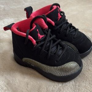 Kids Black and Red Sneakers